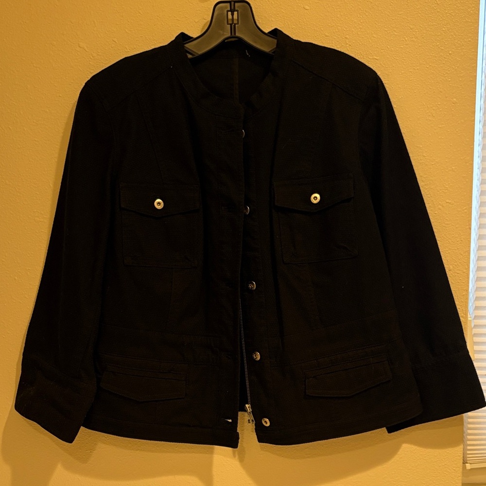 Sigrid Olsen Black Utility Jacket